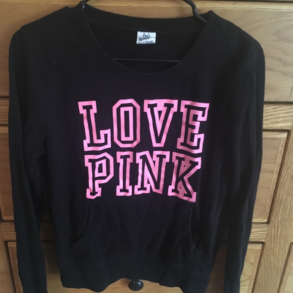 Pink black sweatshirt